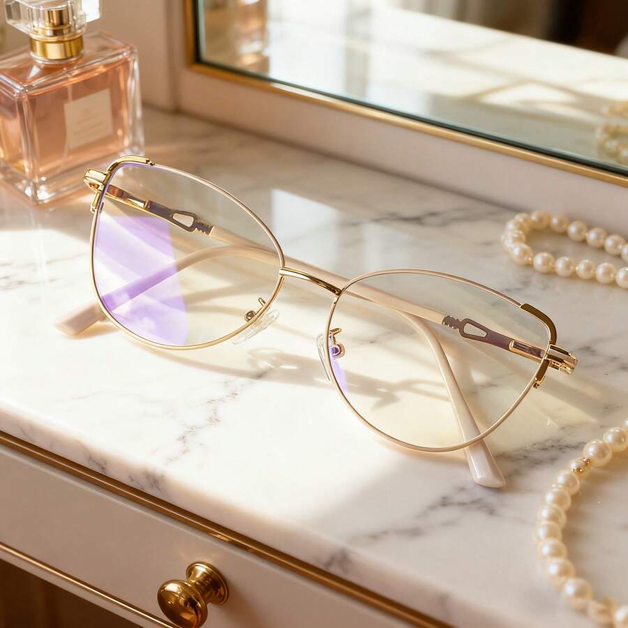 Sunglasses Cat Eye - Kadın Lüks Kedi Gözü Düz Aynalı