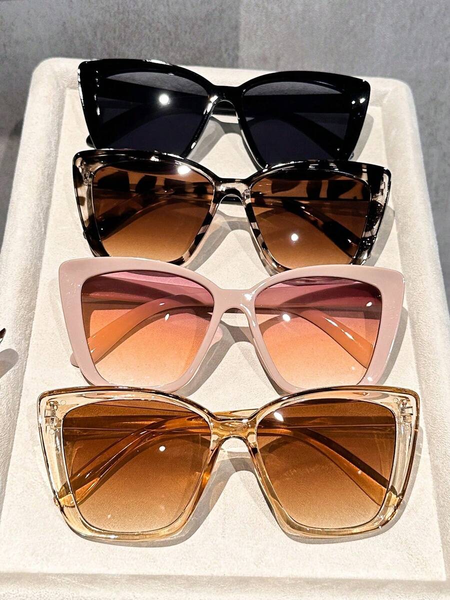 Sunglasses Cat Eye - 3/4 adet Kadın Kedi Gözü Çerçeveli