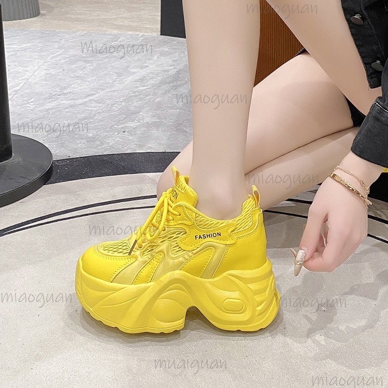 Wedge Espadrille Women - Kadınlar için Örgü Nefes Alabilen Kalın