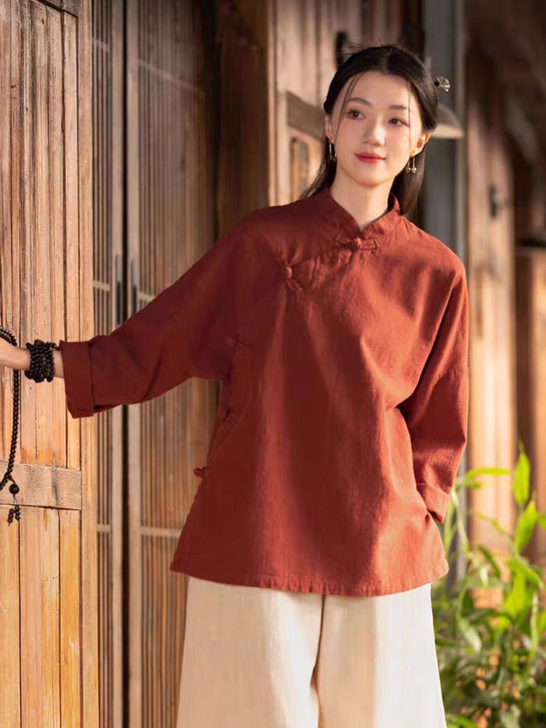Yeni Çin Tarzı Bol Uzun Kollu  - Linen Pant Wide incelemesi ve fiyatı
