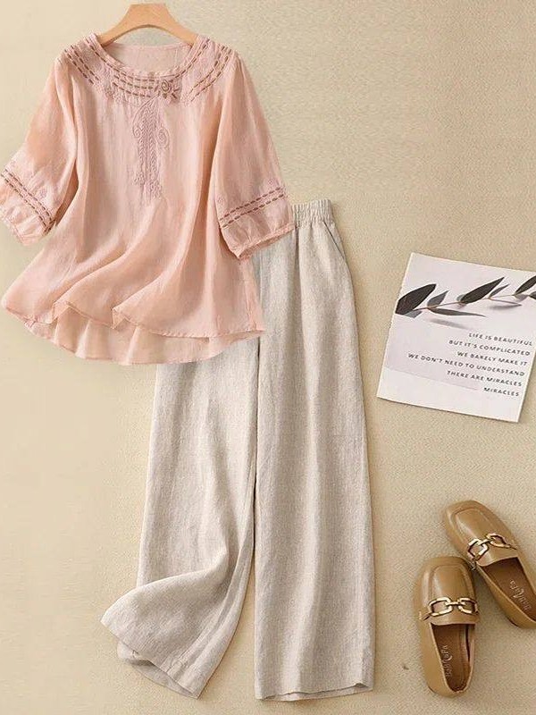 Yüksek Kaliteli Pamuklu Keten  - Linen Pant Wide incelemesi ve fiyatı