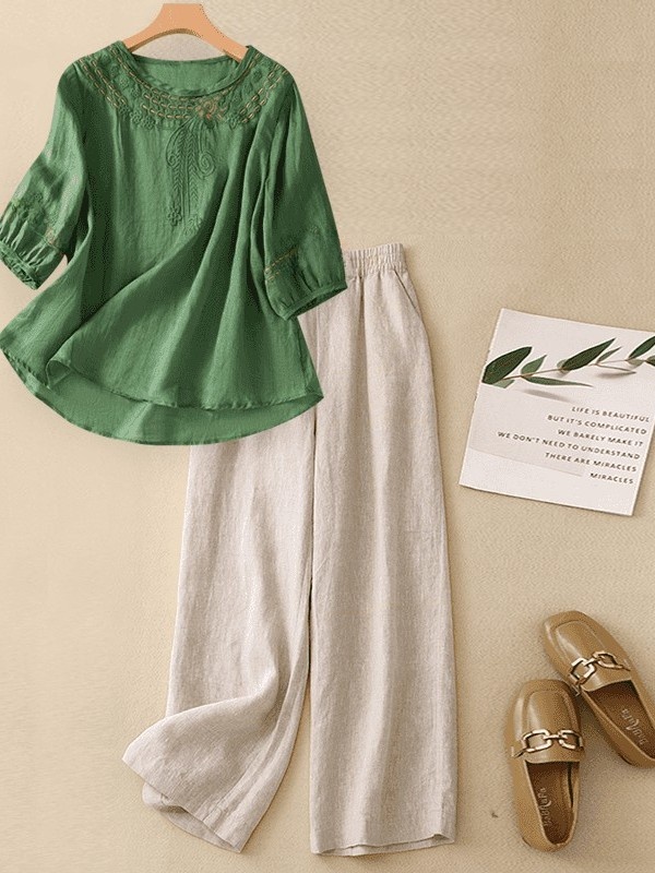 Yüksek Kaliteli Pamuklu Keten  - Linen Pant Wide incelemesi ve fiyatı